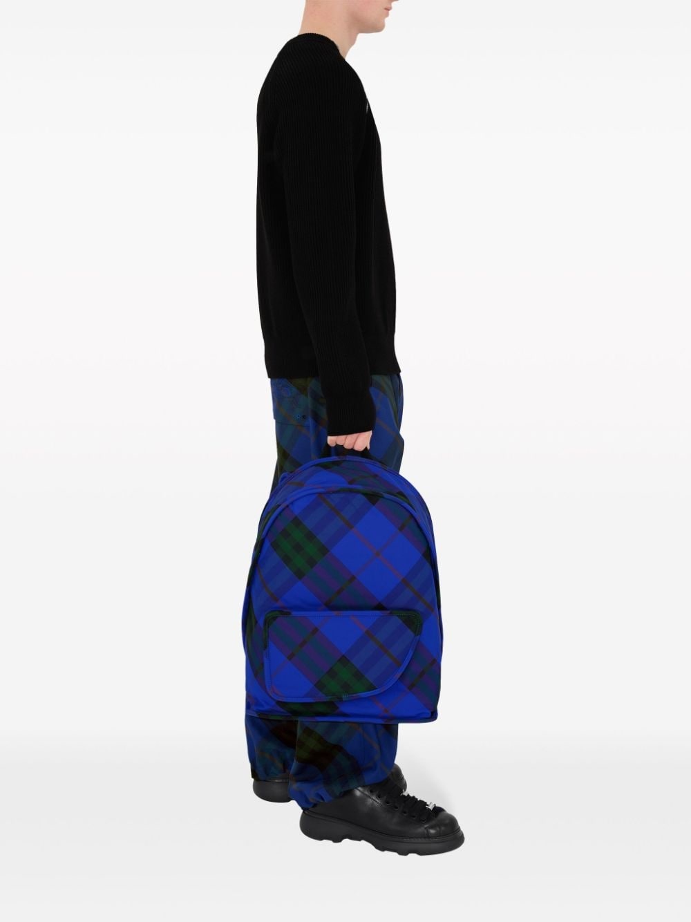 Shield Vintage Check-print backpack - 2