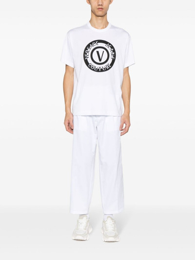 VERSACE JEANS COUTURE logo-print cotton T-shirt outlook