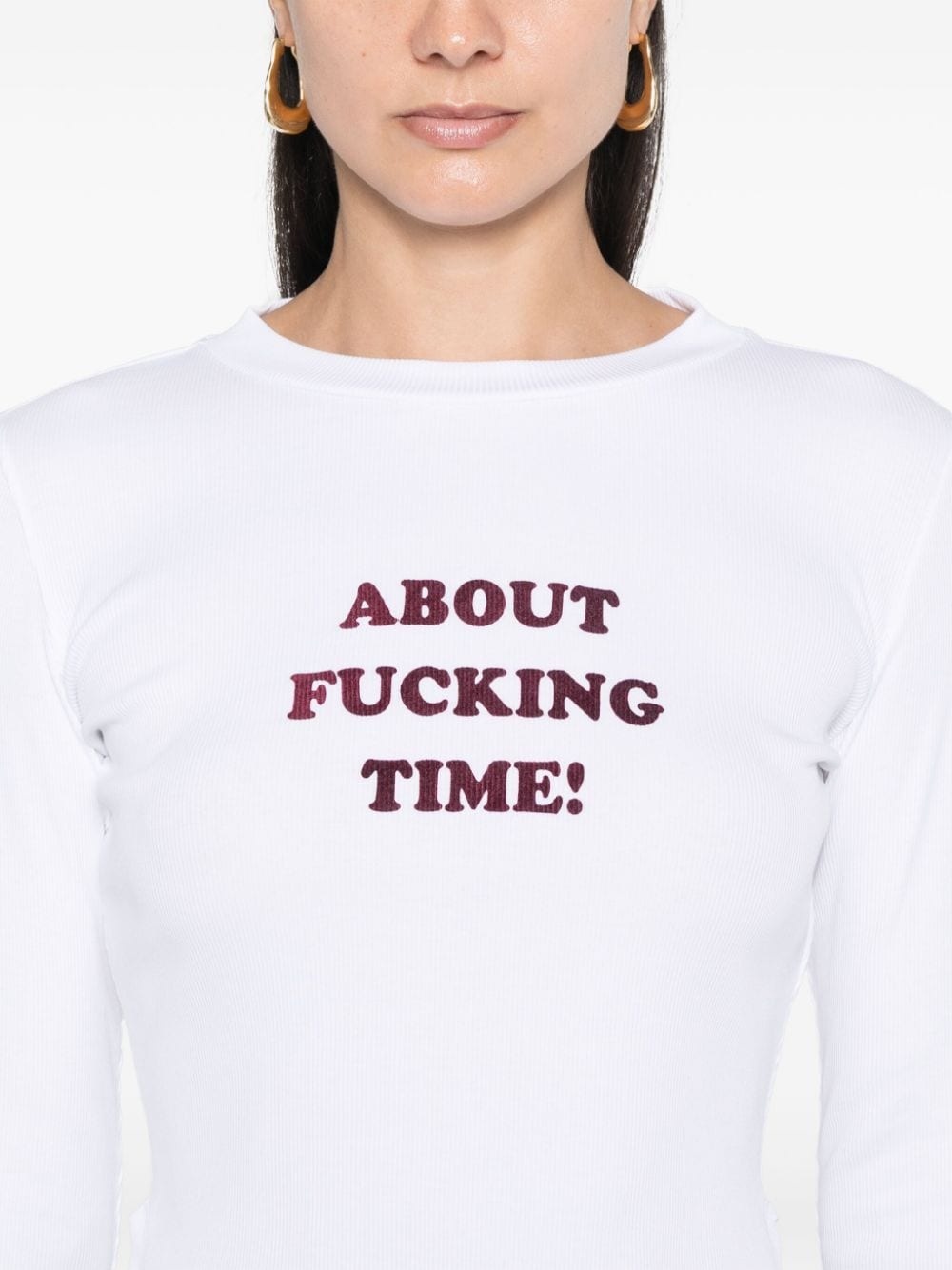 slogan-print T-shirt - 5
