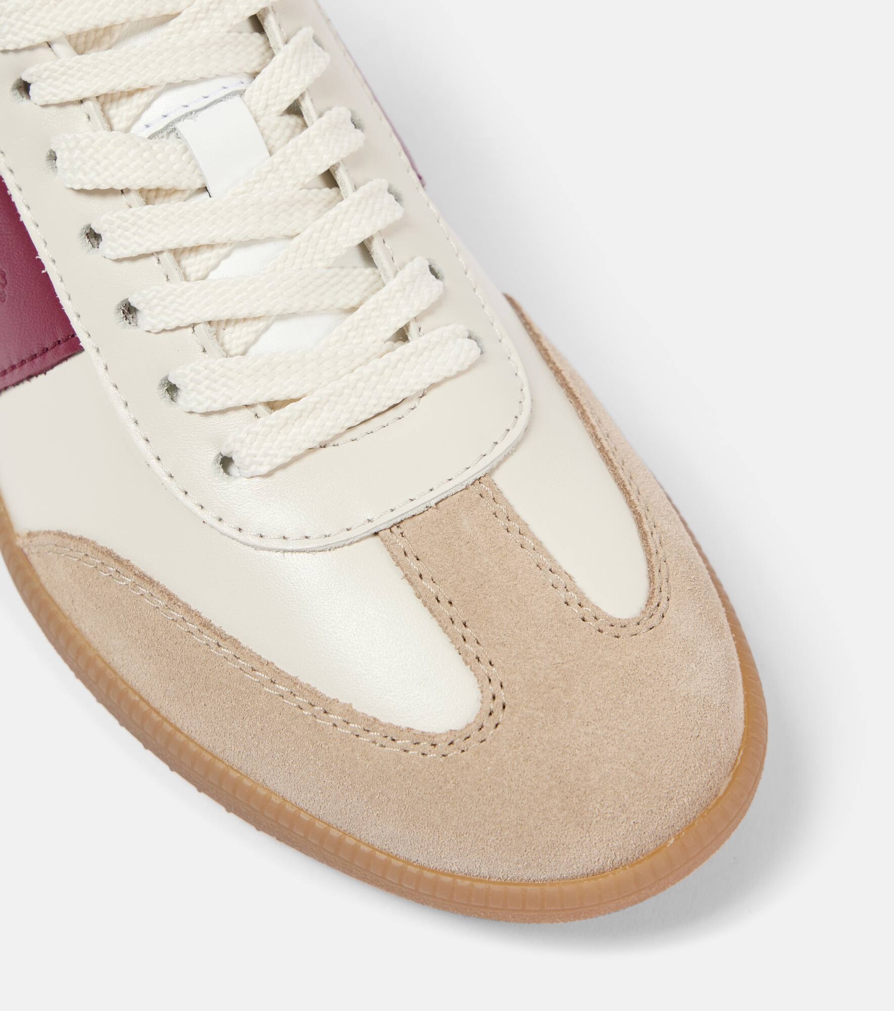 Tod's Tabs suede-trimmed leather sneakers - 5