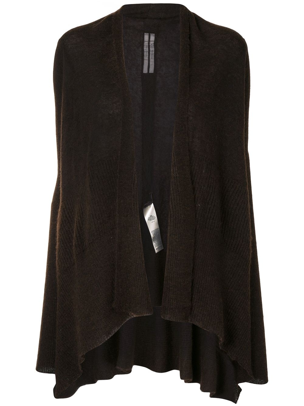 asymmetric mid-length cardigan - 1