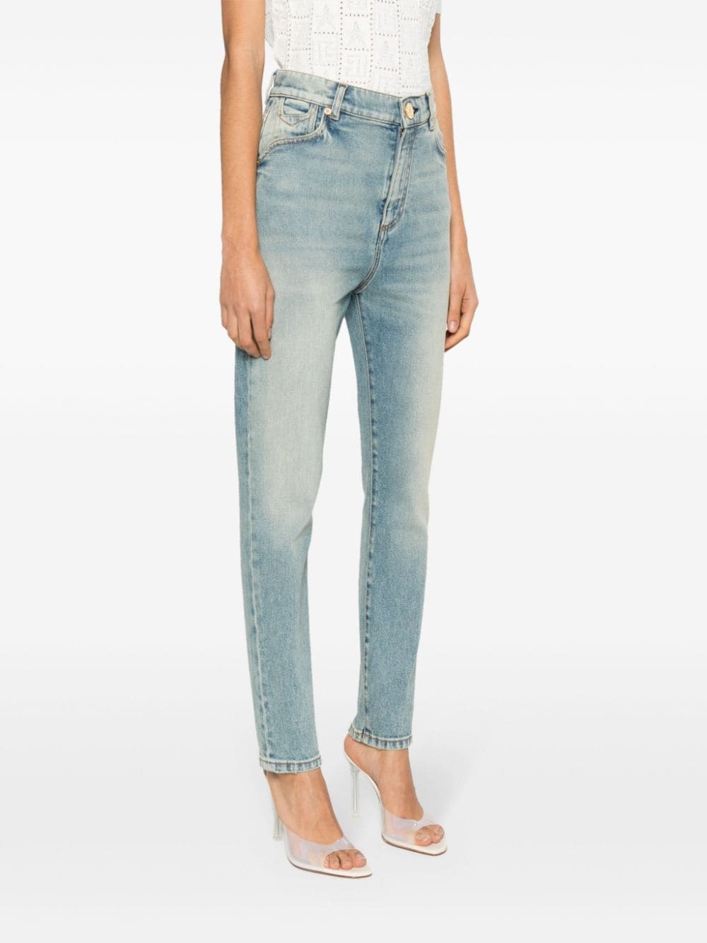mid-rise skinny jeans - 3