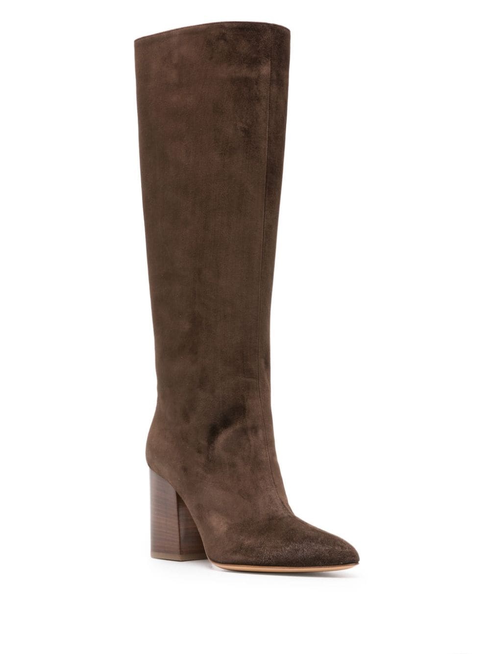 pointed-toe 90mm suede boots - 2