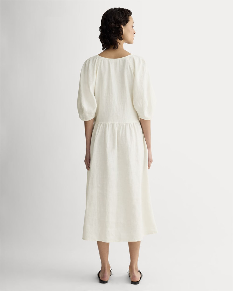 THE LINEN OVERSIZED PUFF-SLEEVE DRESS 4