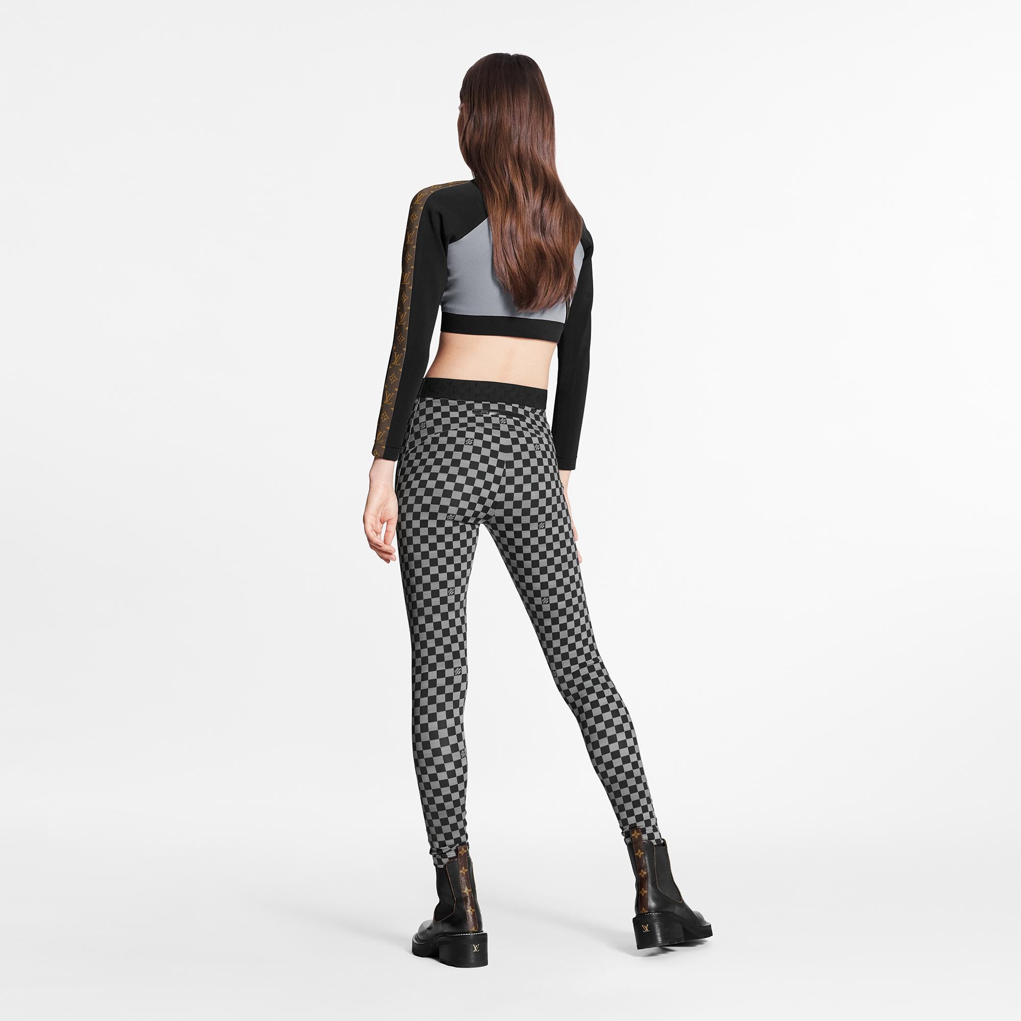 Shiny Damier Leggings - 4