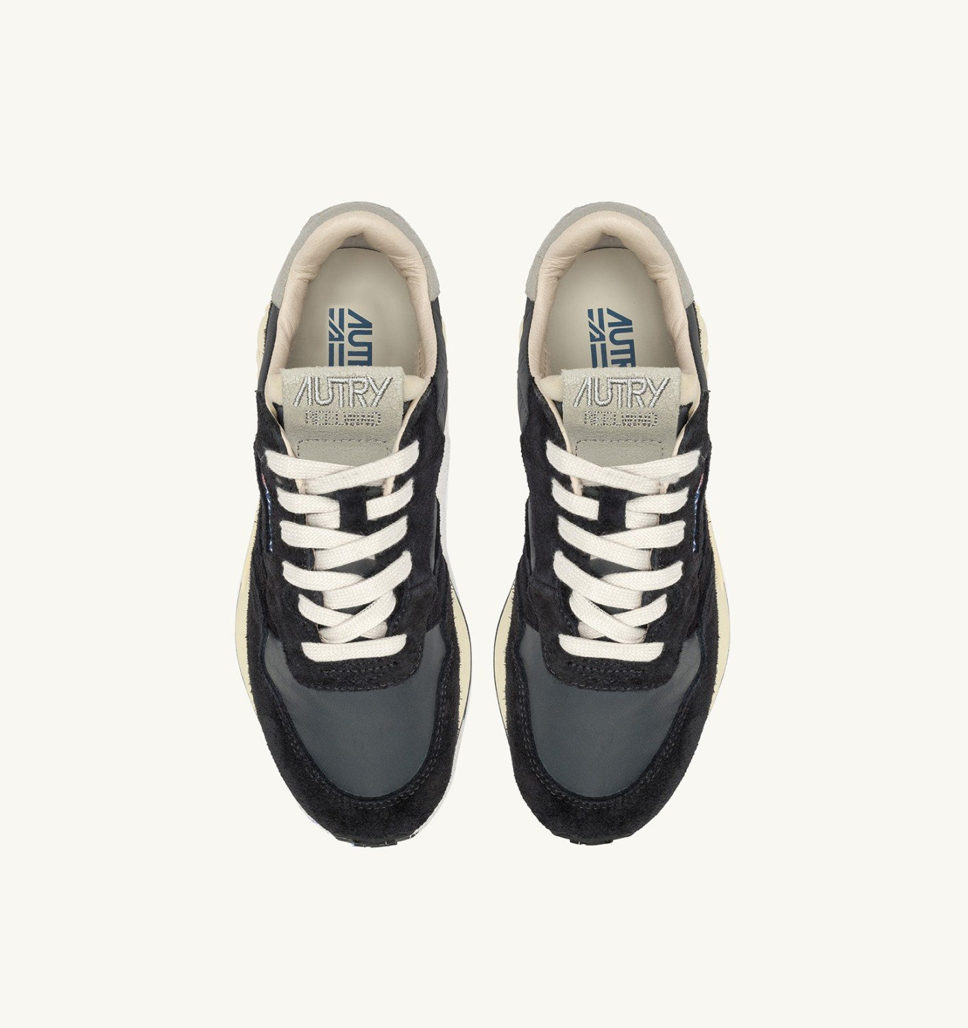 REELWIND LOW SNEAKERS IN BLACK NYLON AND SUEDE - 5