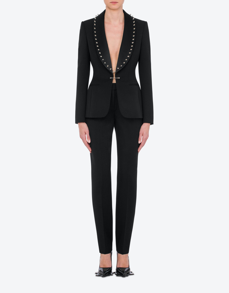 Moschino PUNK COUTURE GABARDINE JACKET WITH STUDS outlook