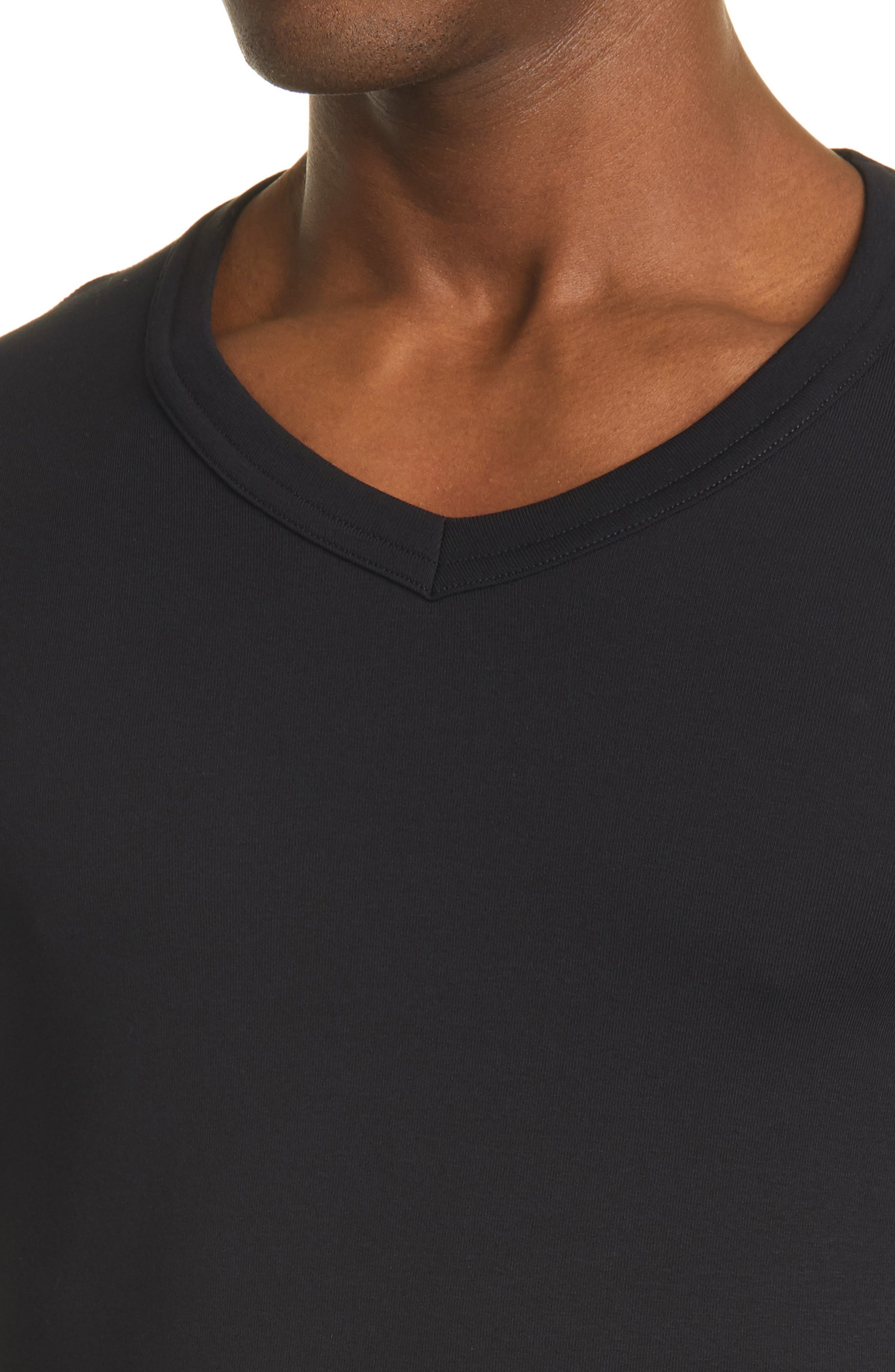 Cotton Jersey V-Neck T-Shirt - 4