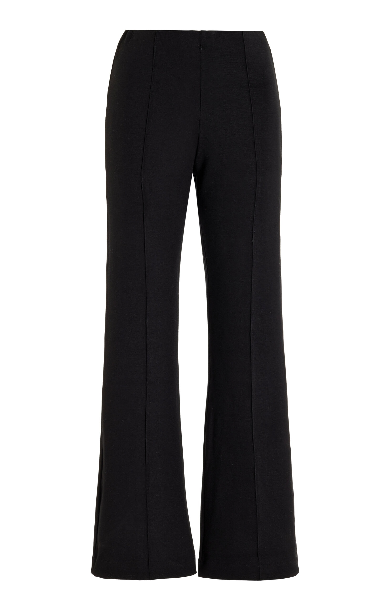 Cropped Jersey Flare Pants black - 1