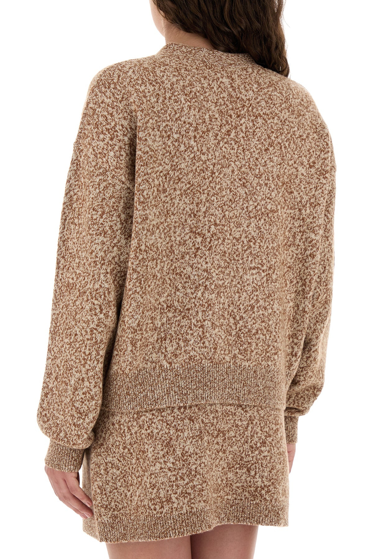 Two-tone wool blend cardigan - 4