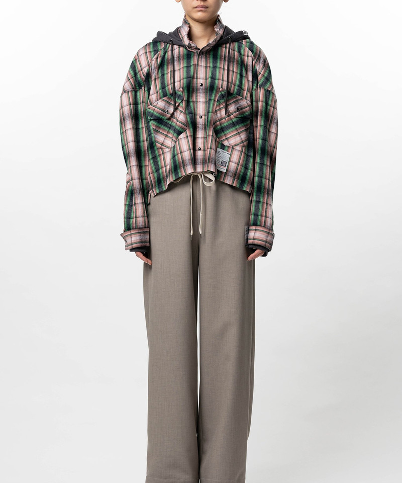 Hoodie Combine Checkered Shirt 15