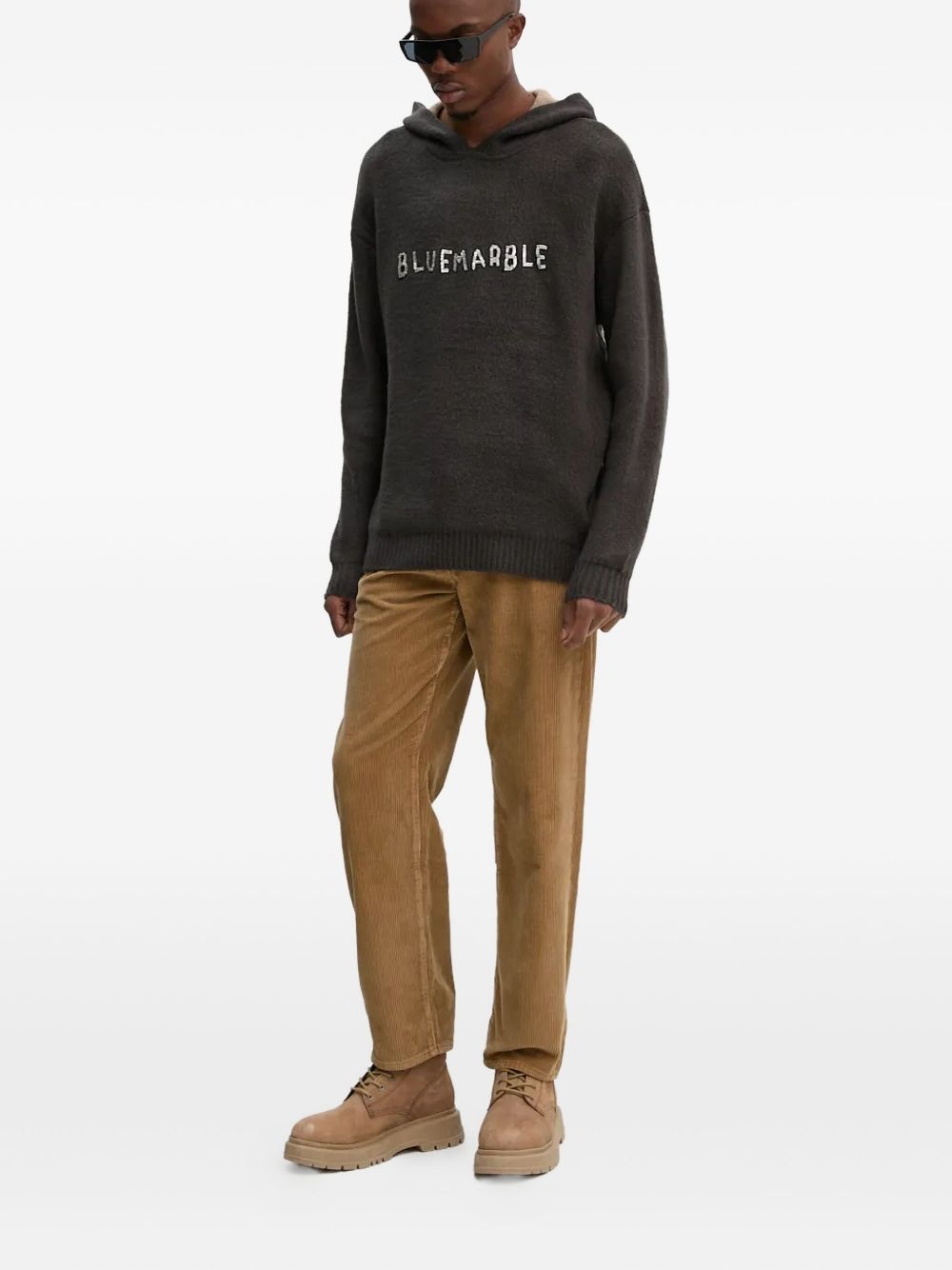 embellish-logo hooded sweatshirt - 2