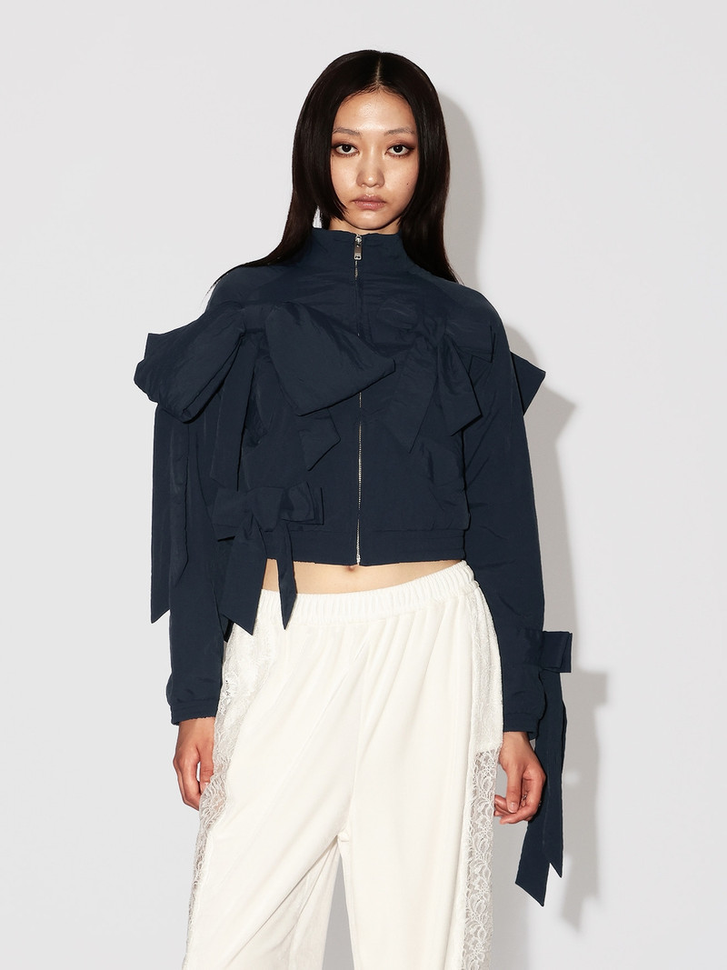 RIBBON NYLON TRACK JACKET 3