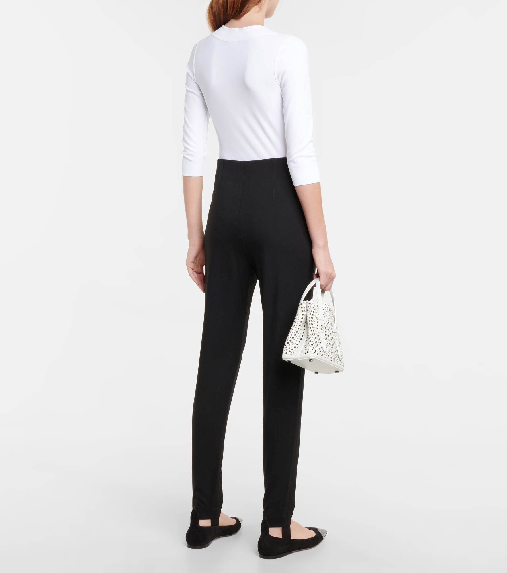 High-rise stirrup wool pants - 3