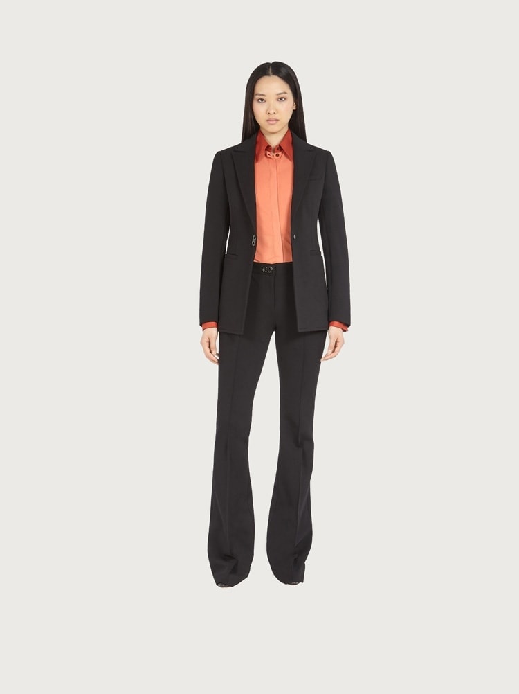 SINGLE BREASTED JERSEY BLAZER - 4