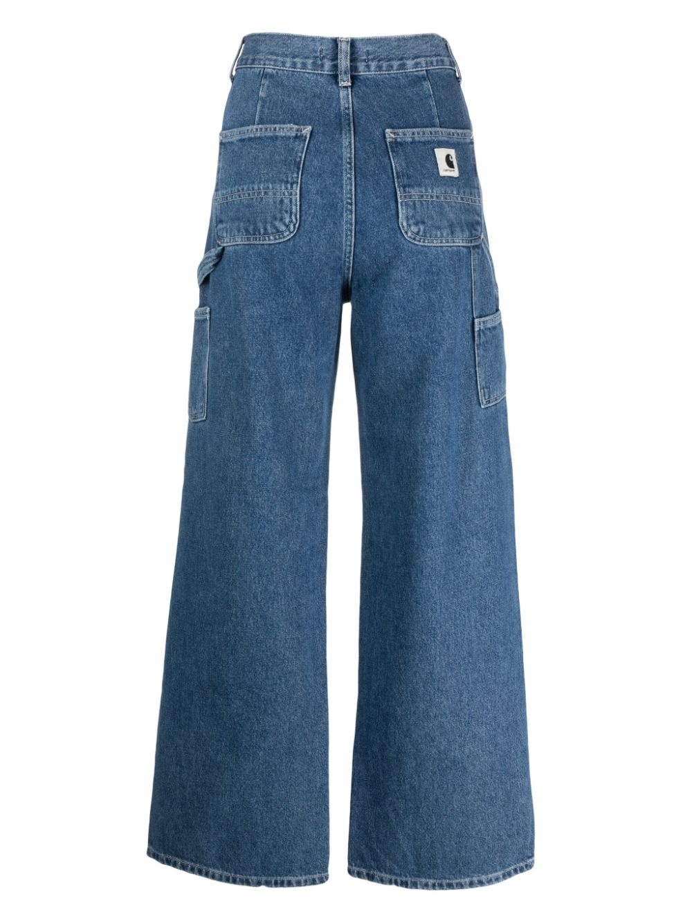 high-waist wide-leg jeans - 2