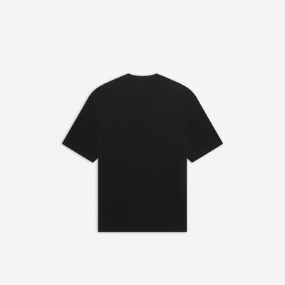 BALENCIAGA Men's Bb Corp T-shirt Medium Fit in Black outlook