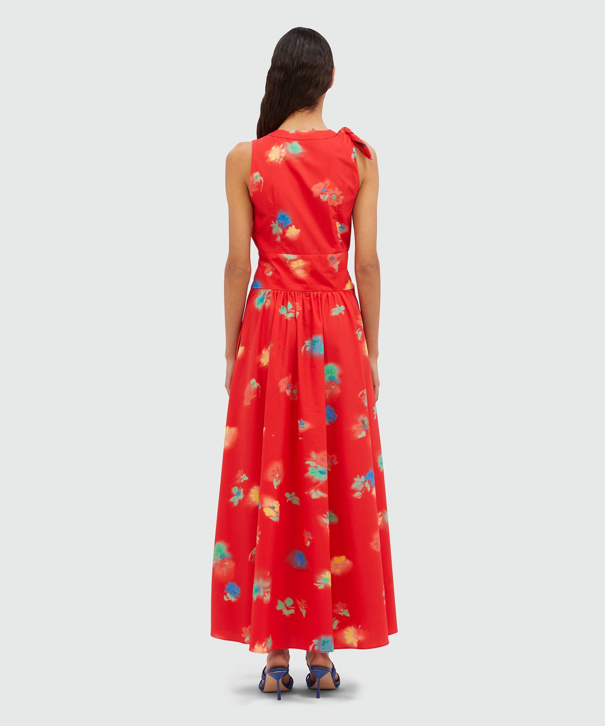 Red cotton dress - 3