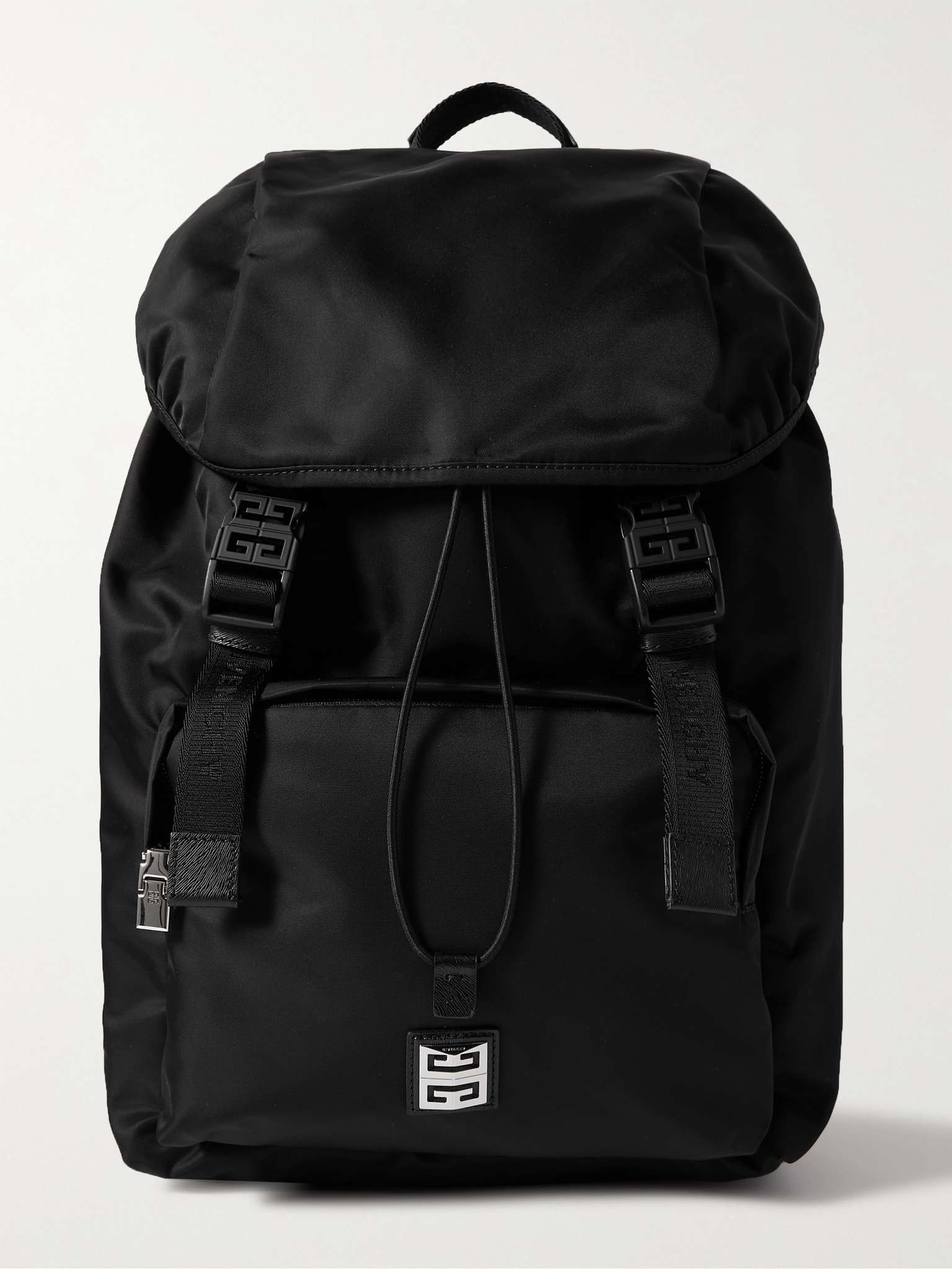 4G Light Leather-Trimmed Nylon Backpack - 1