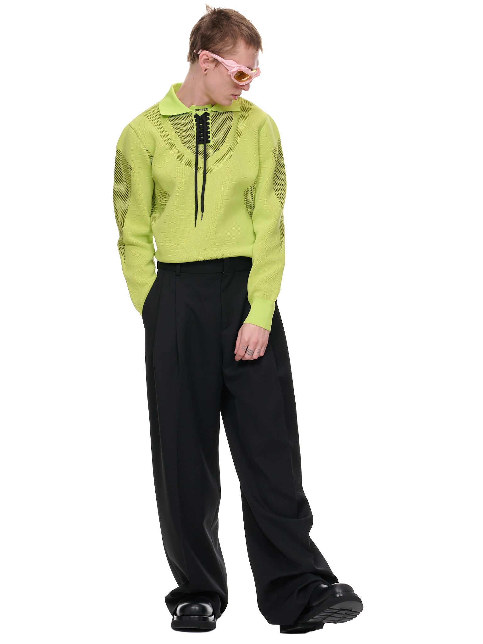 Pleat Wide Classic Trousers - 6