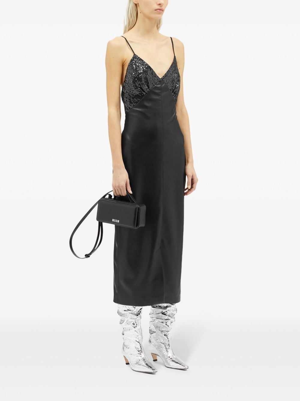 sequin-embellished midi dress - 2