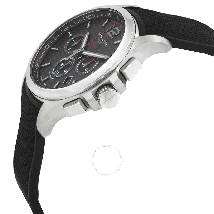 Longines Conquest Chronograph Quartz Black Dial Men's Watch L3.727.4.66.9 - 2