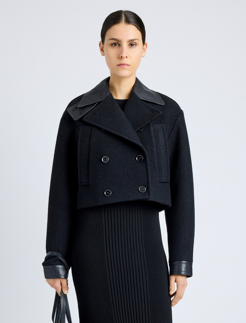 Reyes Jacket in Boiled Wool Jersey 2