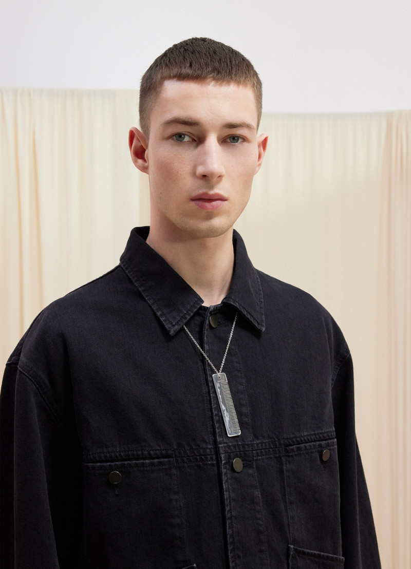 STERLING SILVER COMB NECKLACE 3