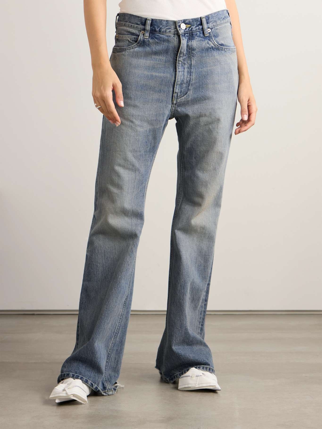 BALENCIAGA Low-rise flared jeans | REVERSIBLE