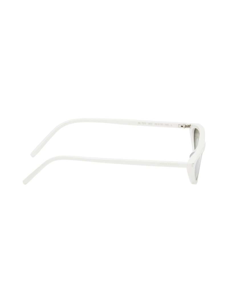SAINT LAURENT White SL 703 Sunglasses outlook