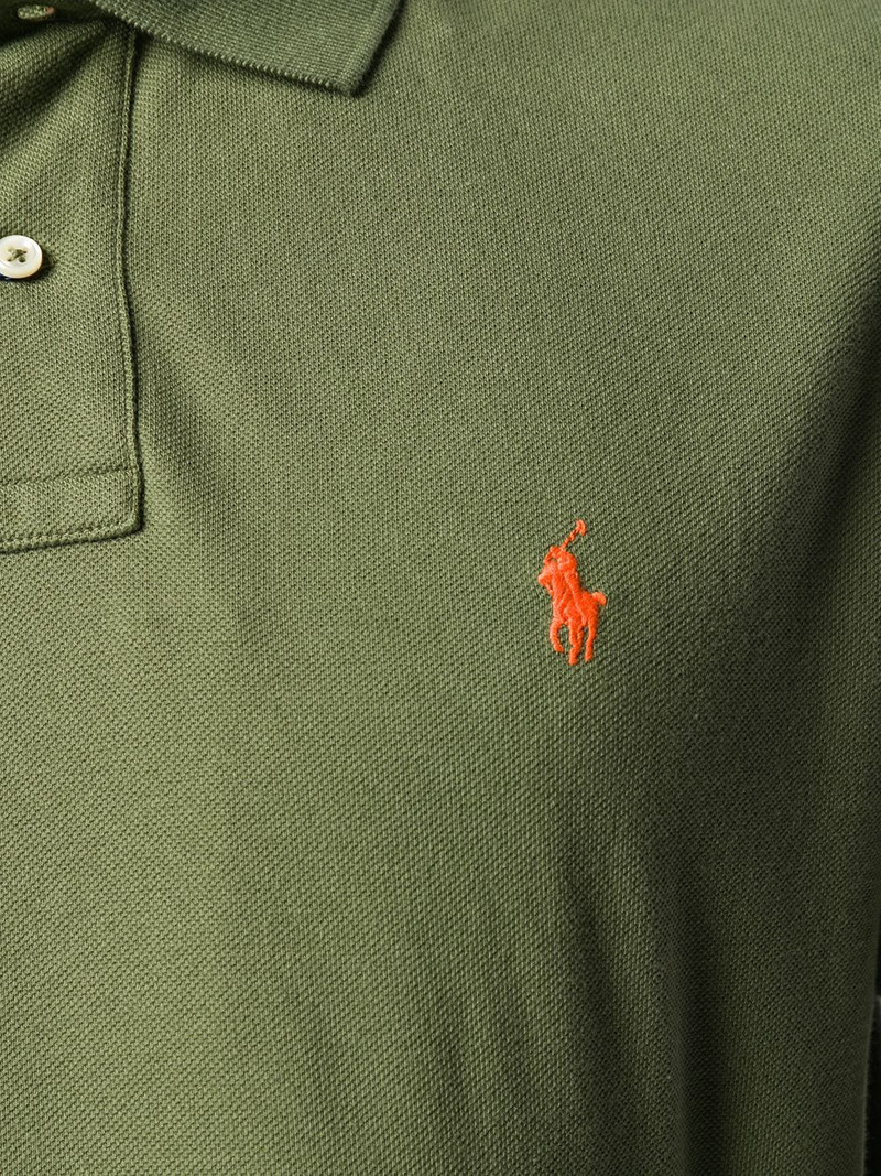 embroidered logo polo shirt 5
