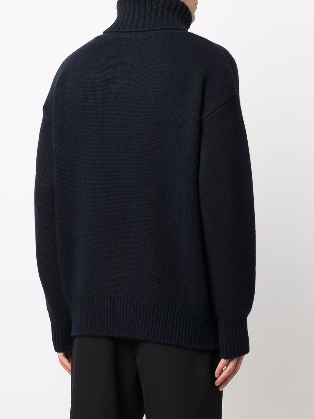 Oversized roll-neck cashmere jumper - 5