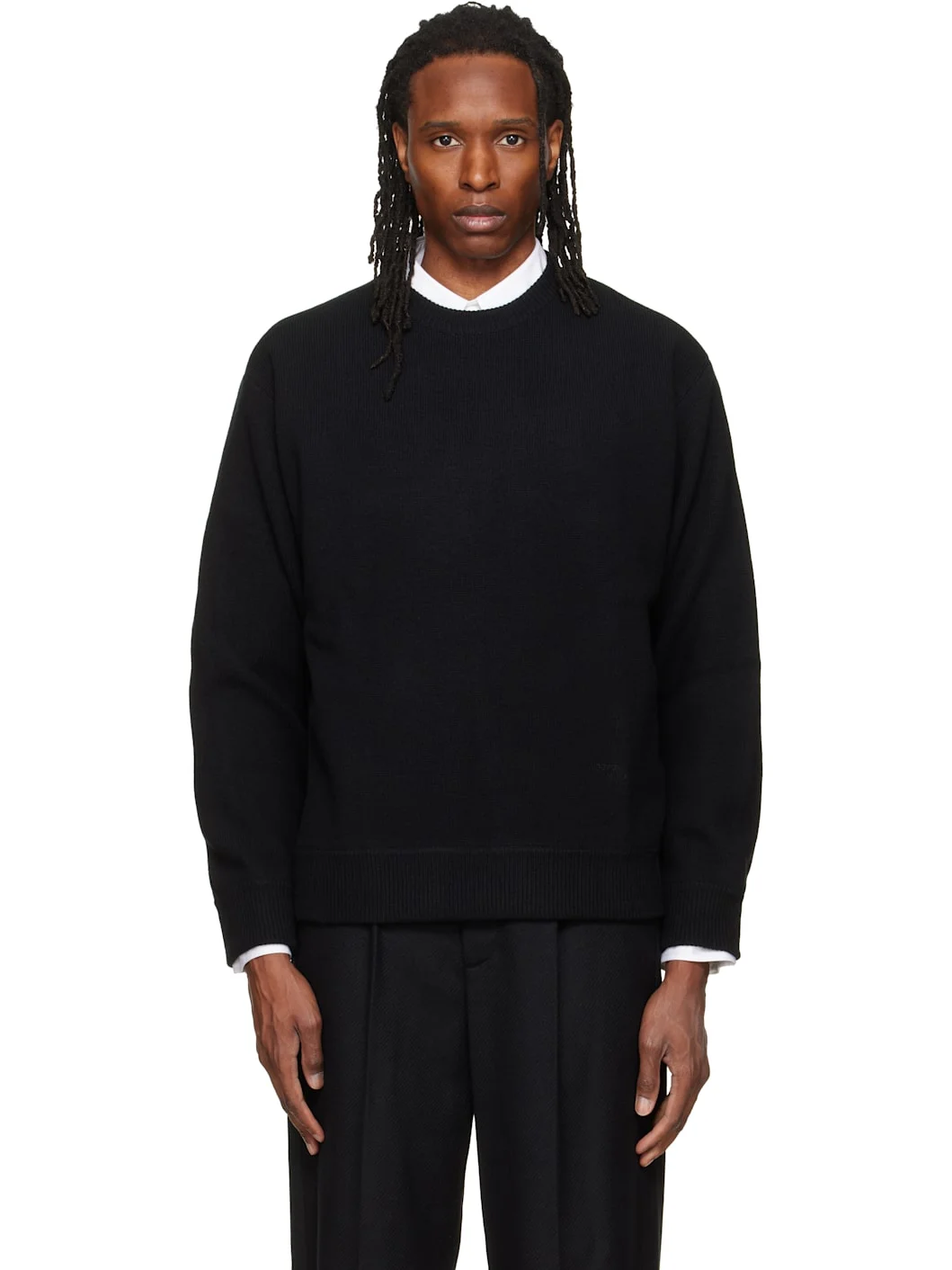 Black Logo Hardware Sweater - 1