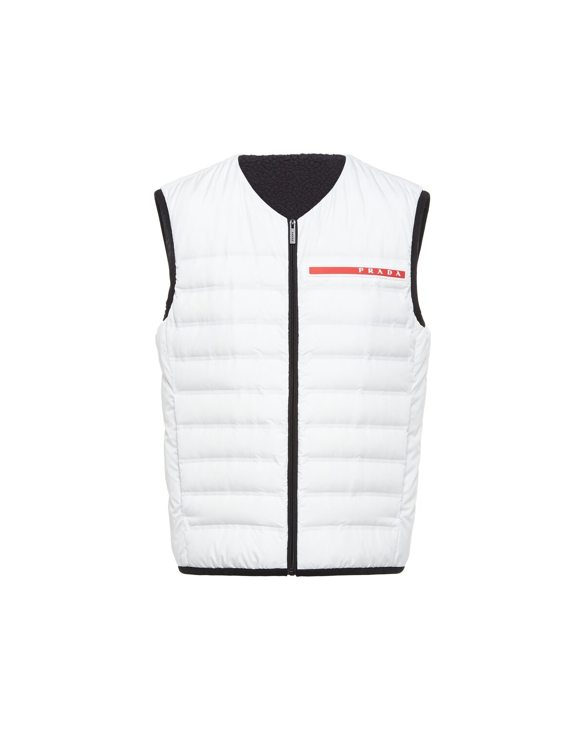 Sleeveless down vest in fleece - 1