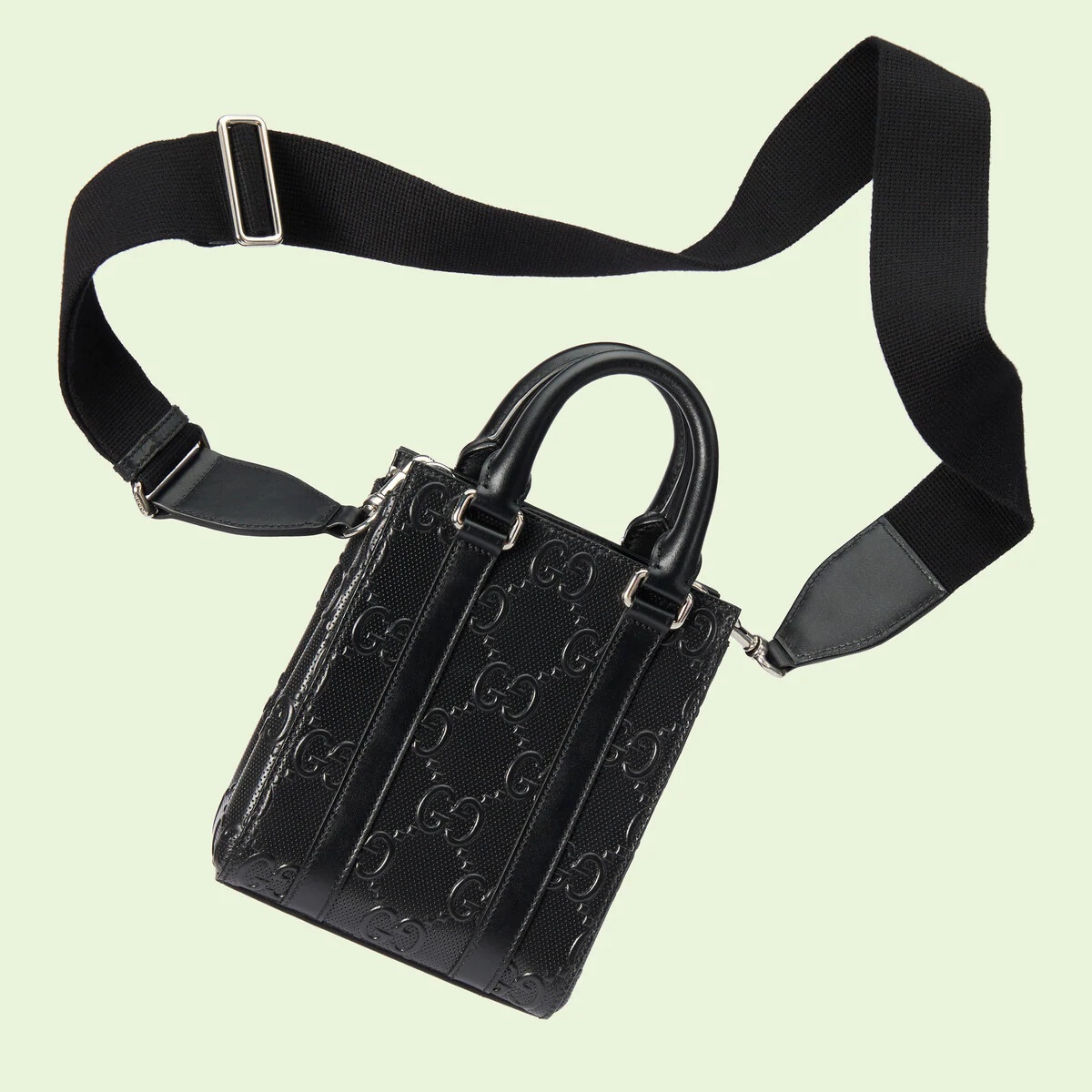 GG embossed mini tote bag - 5