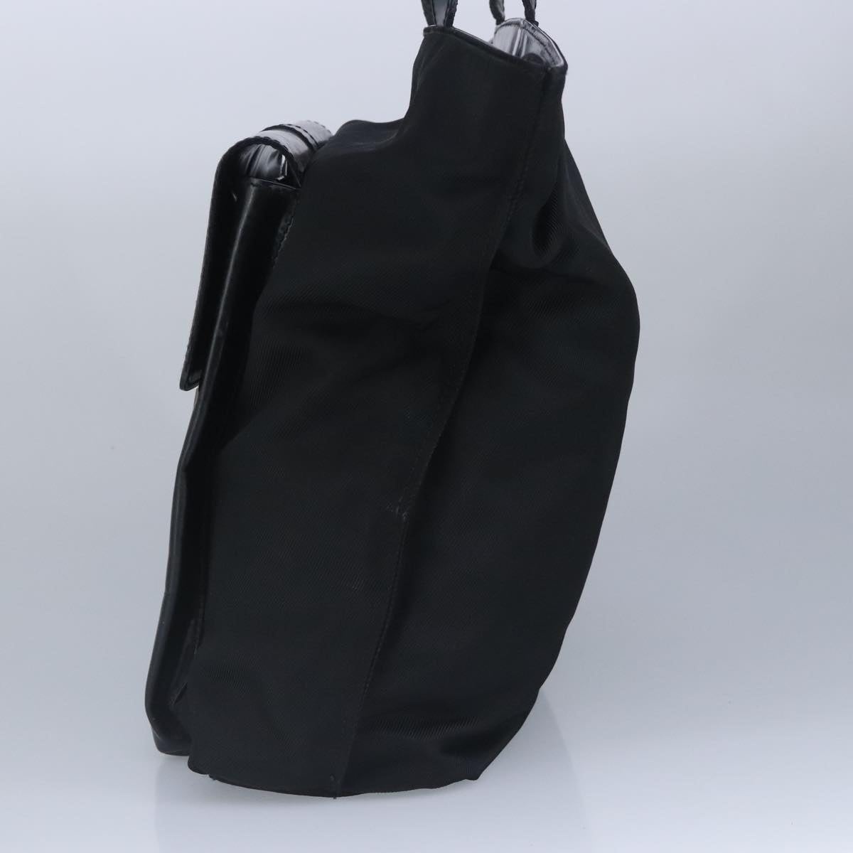 GUCCI Tote Bag Canvas Leather Black Silver 019 2122 019 2122 - 5