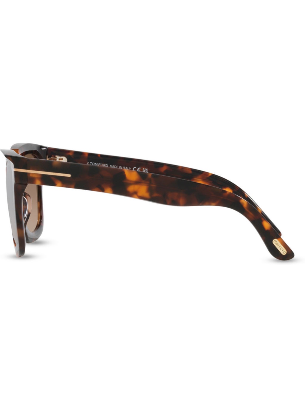 TR001843 Leigh Square-Frame Tortoiseshell Acetate Sunglasses - 2