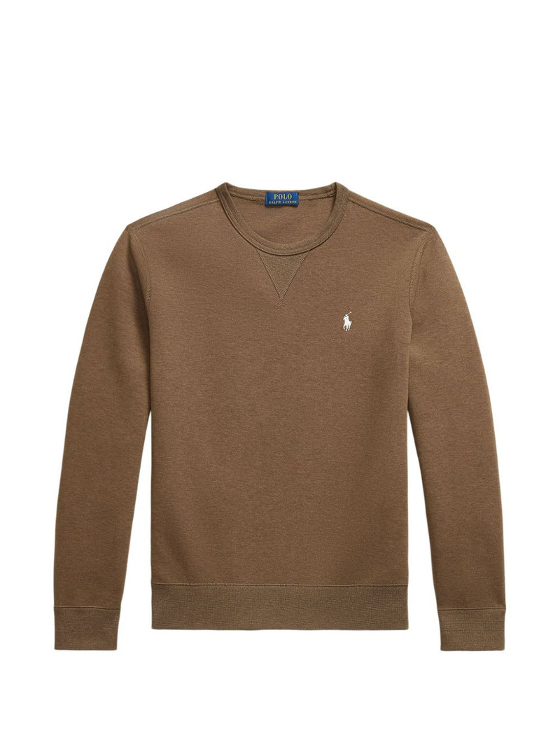 logo-embroidered sweatshirt 1