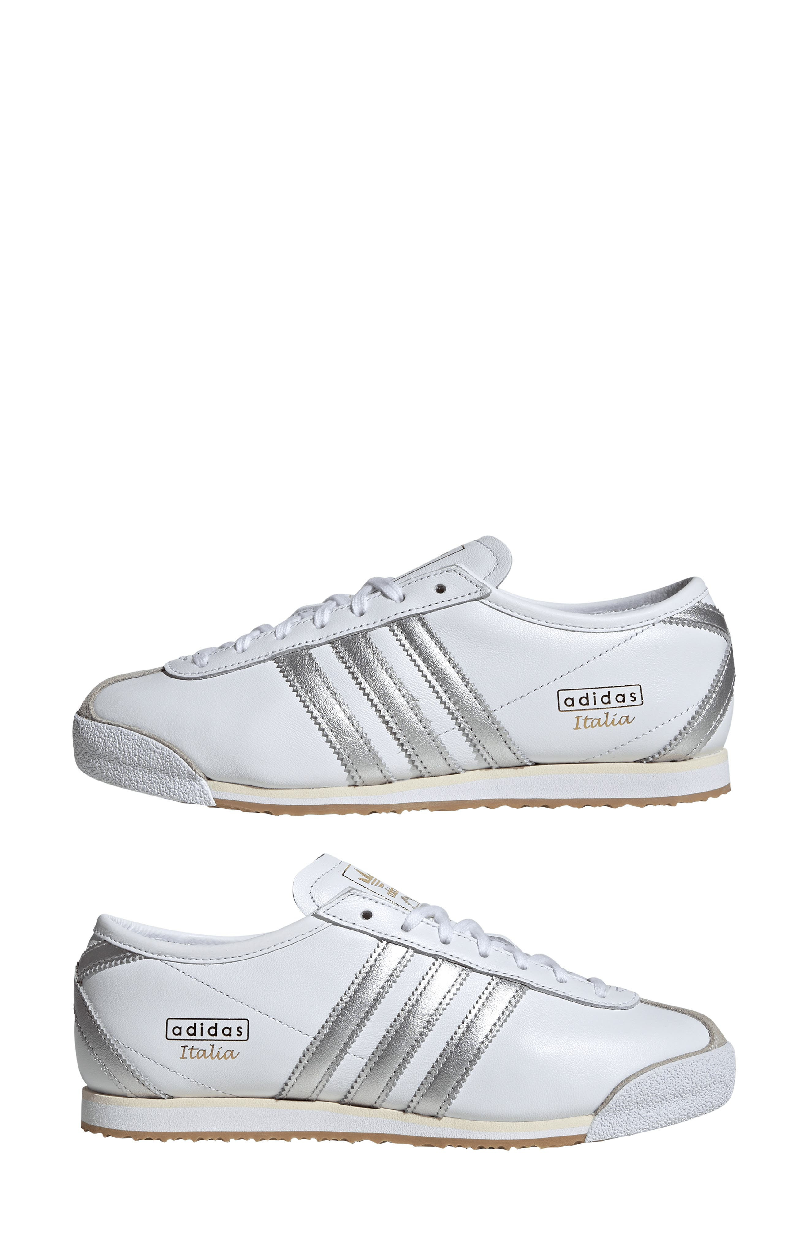 adidas Italia 70s Shoe in White/Silver Met/Cream White at Nordstrom - 8