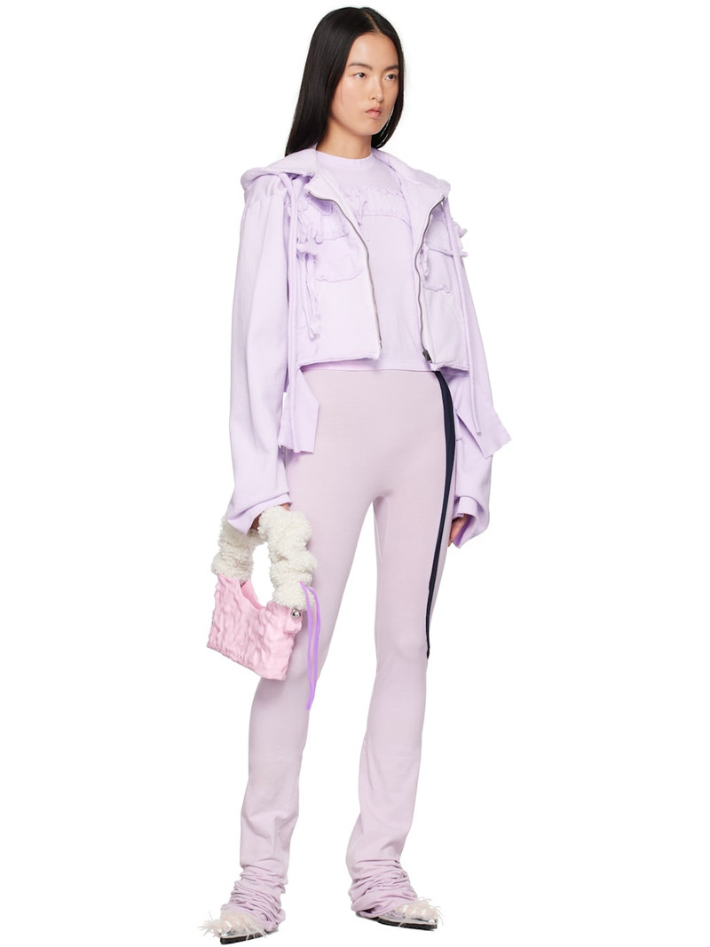 OTTOLINGER Purple Distressed Otto Fitted T-shirt outlook