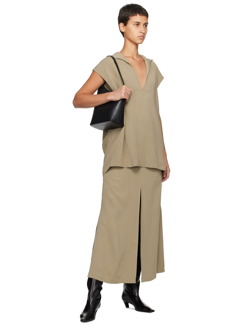 BITE Studios Taupe Throw On T-Shirt outlook