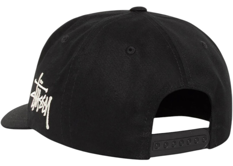 Stüssy Stussy Mid-Depth Chenille S Cap Black outlook