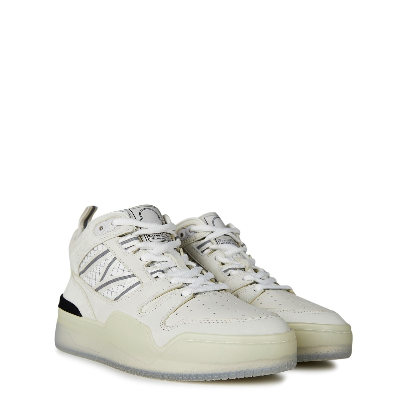 PIVOT LEATHER HIGH TOP SNEAKERS - 4