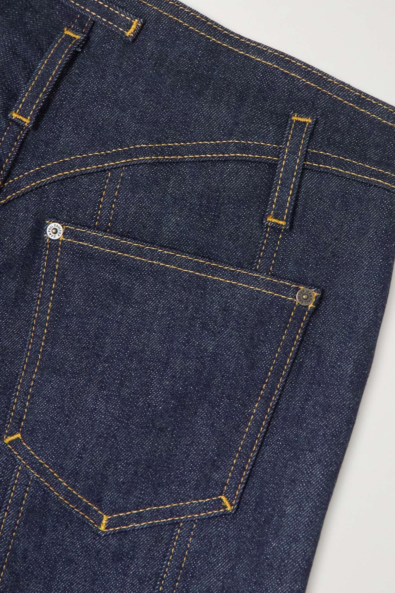 Jean Paul Gaultier Lace-up low-rise wide-leg jeans | REVERSIBLE