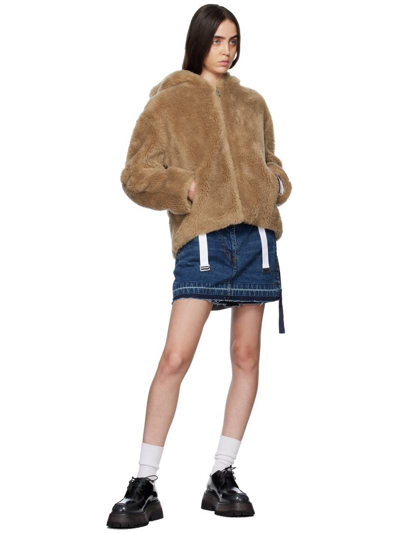 Yves Salomon Tan Hooded Jacket outlook