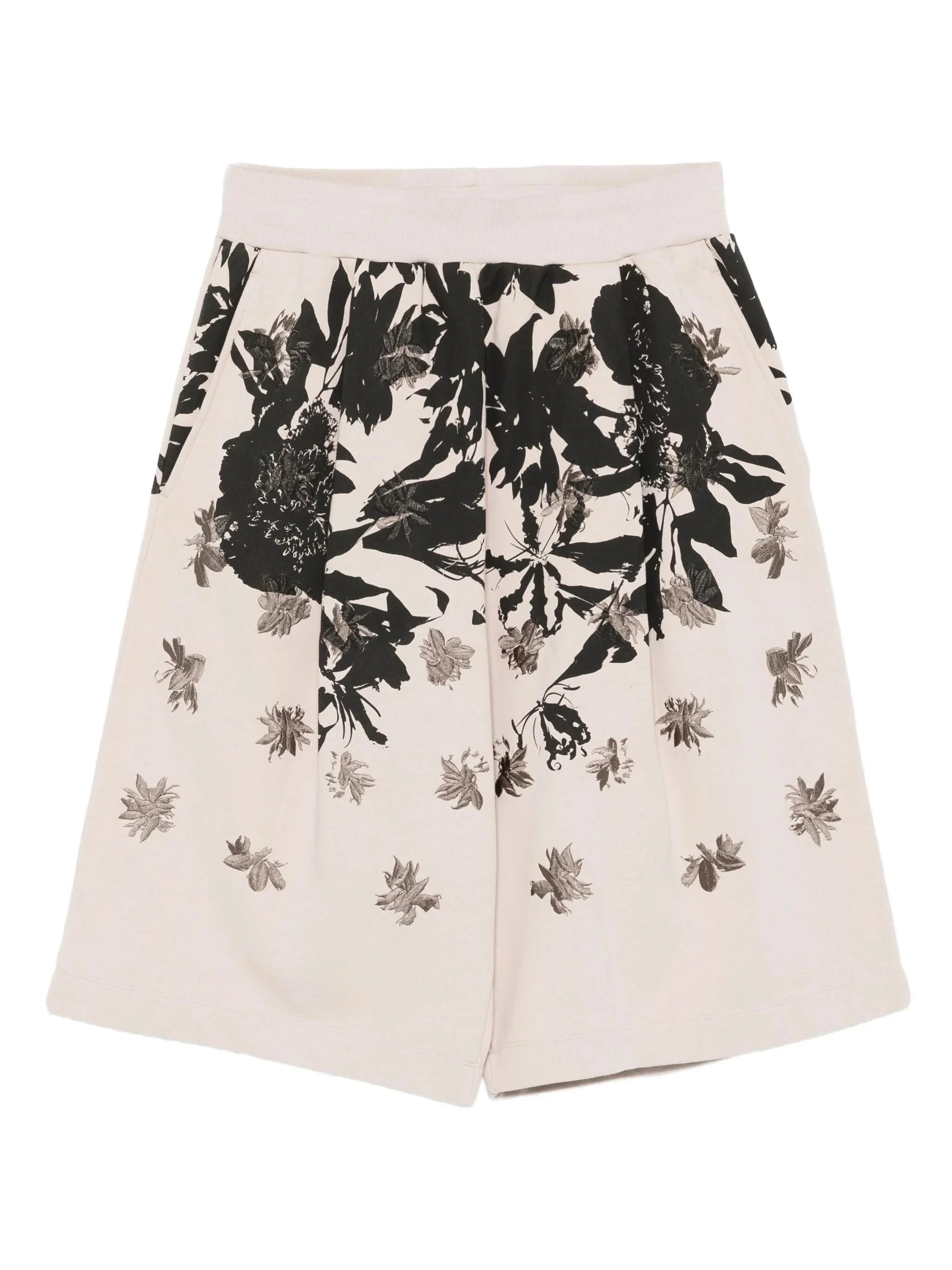 Dries Van Noten Floral-print Pleated Shorts - 1
