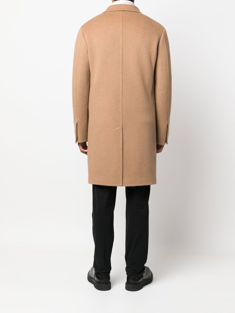 zip-pocket single-breasted coat 4