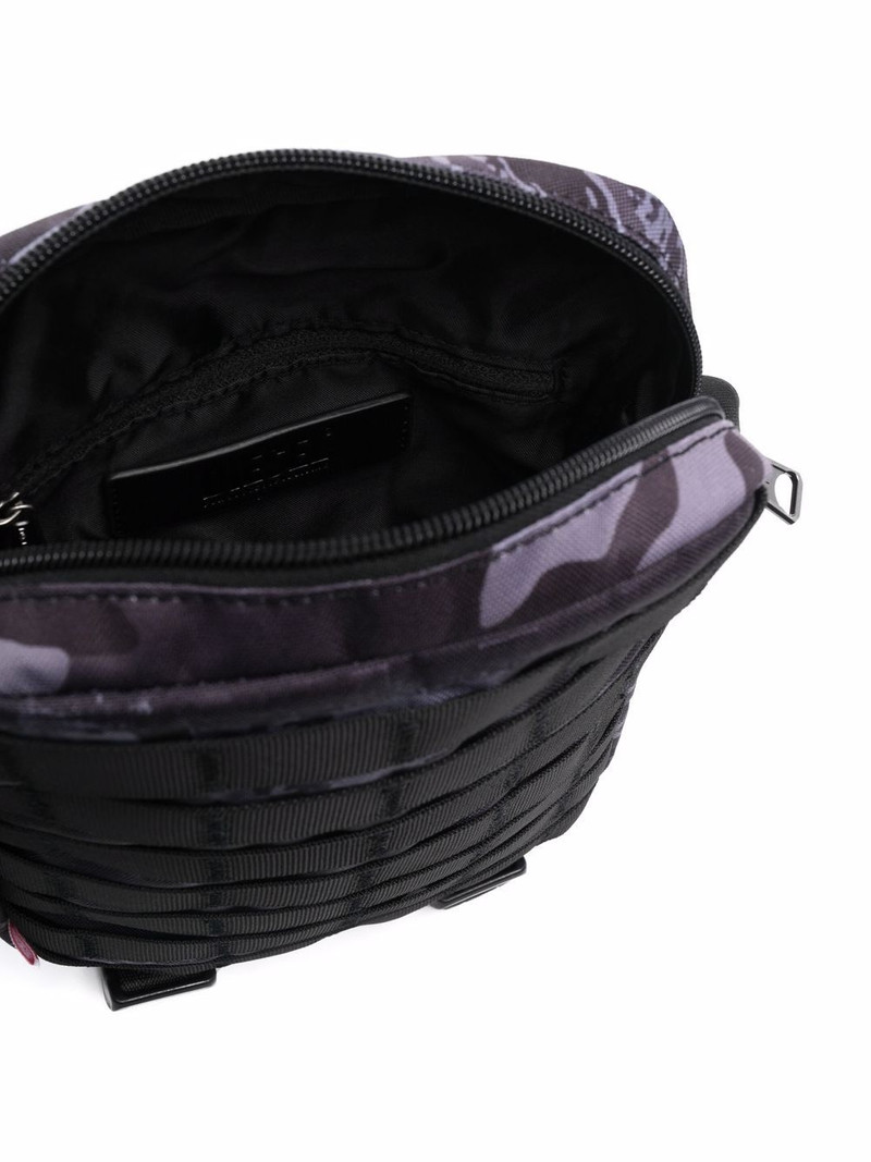 camo panelled messenger bag 5