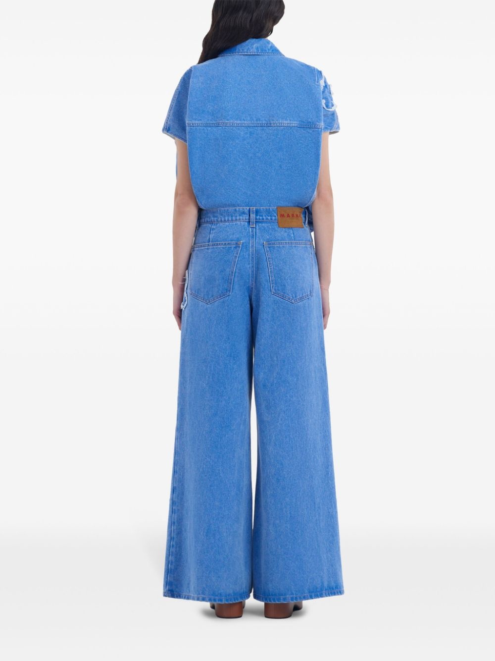 embroidered straight-leg jeans - 4