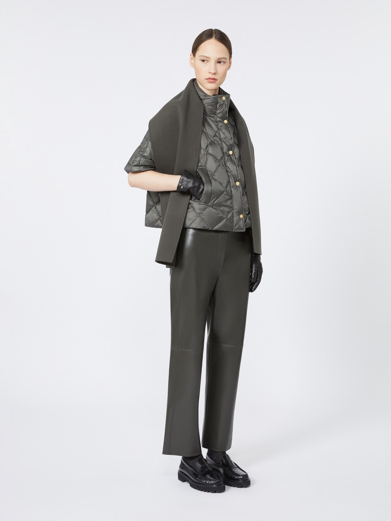 Max Mara TRESI Padded cape in water-repellent fabric outlook